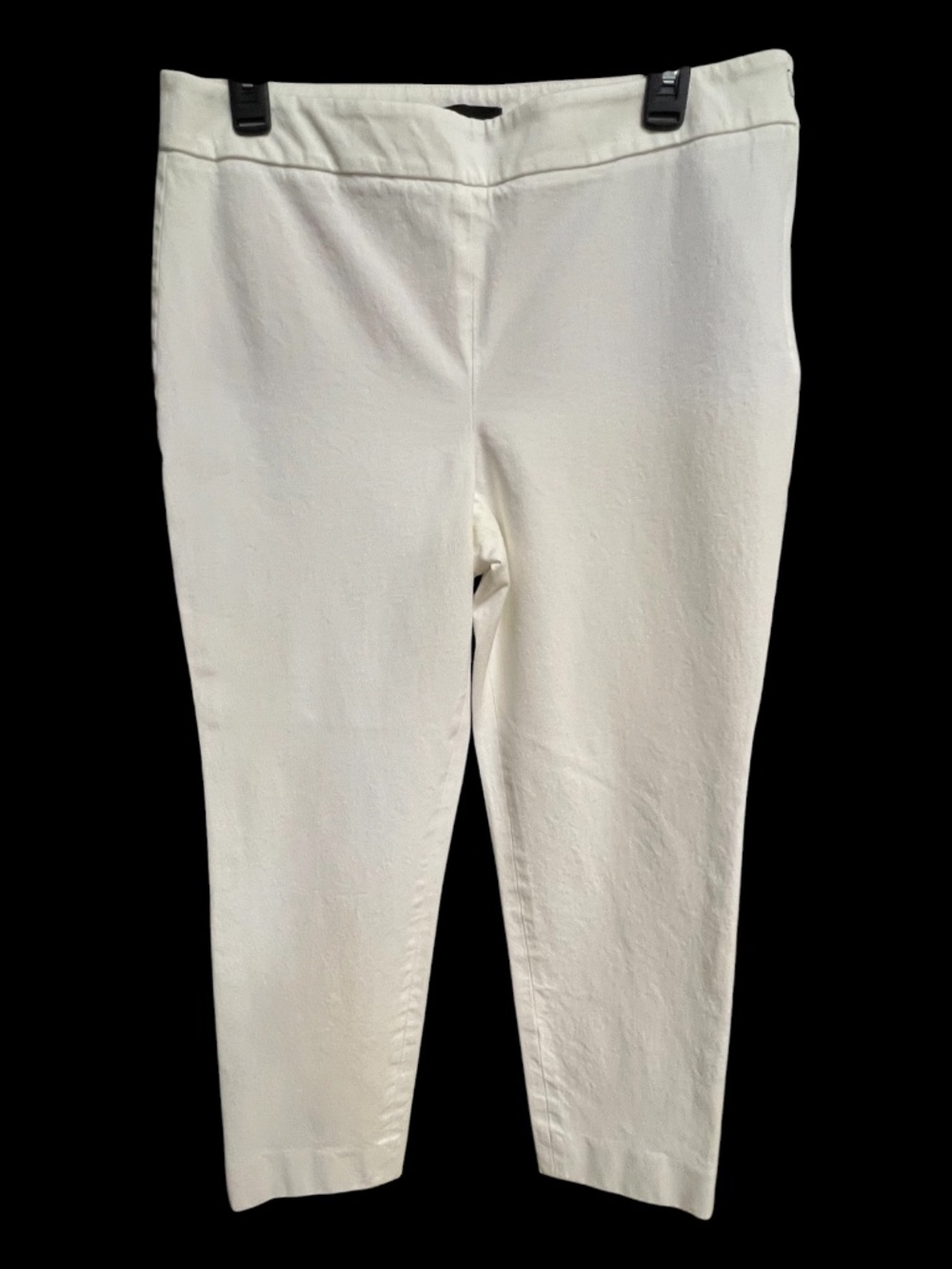 EUC Talbots Chatham White Side Zip Ankle Pants | Size 12